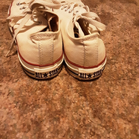 Women's White Canvas Sneakers - Picture 8 of 8